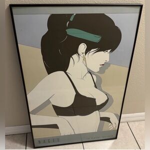 Patrick Nagel Framed Serigraph Art Print Playboy  Collection 80s Art Deco 37x25"
